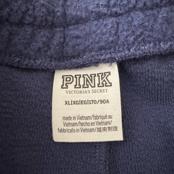 PINK Victoria's Secret NavyBlue Fleece setup /Size XL - Picture 4 of 7